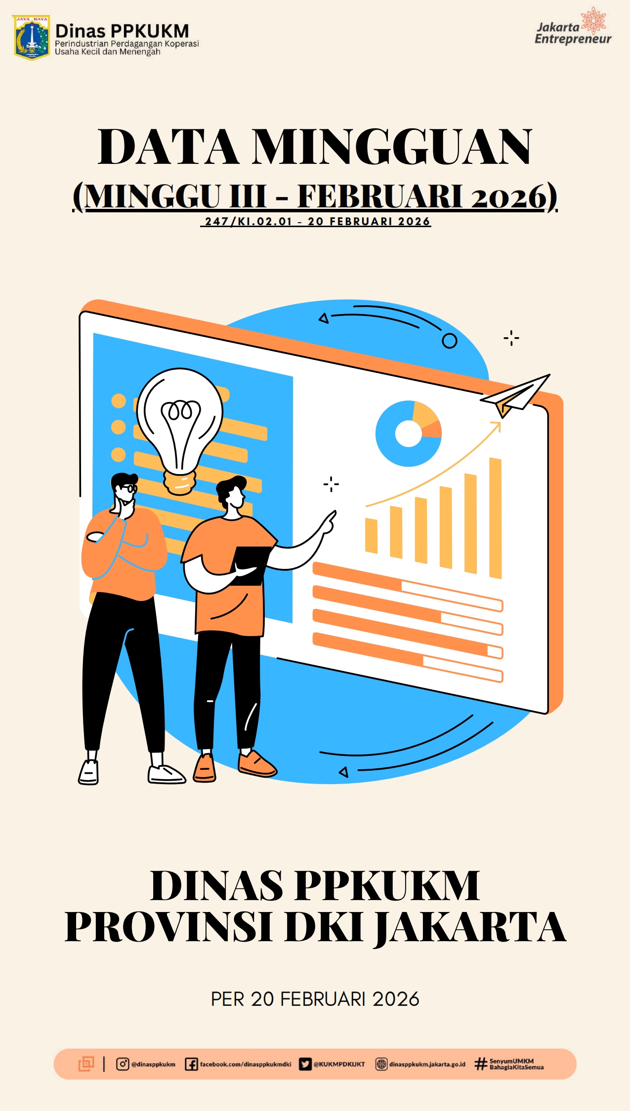 Data Mingguan Dinas PPKUKM - 20 Februari 2026